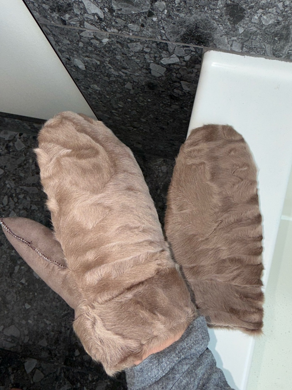 Cozy Real Fur Mittens